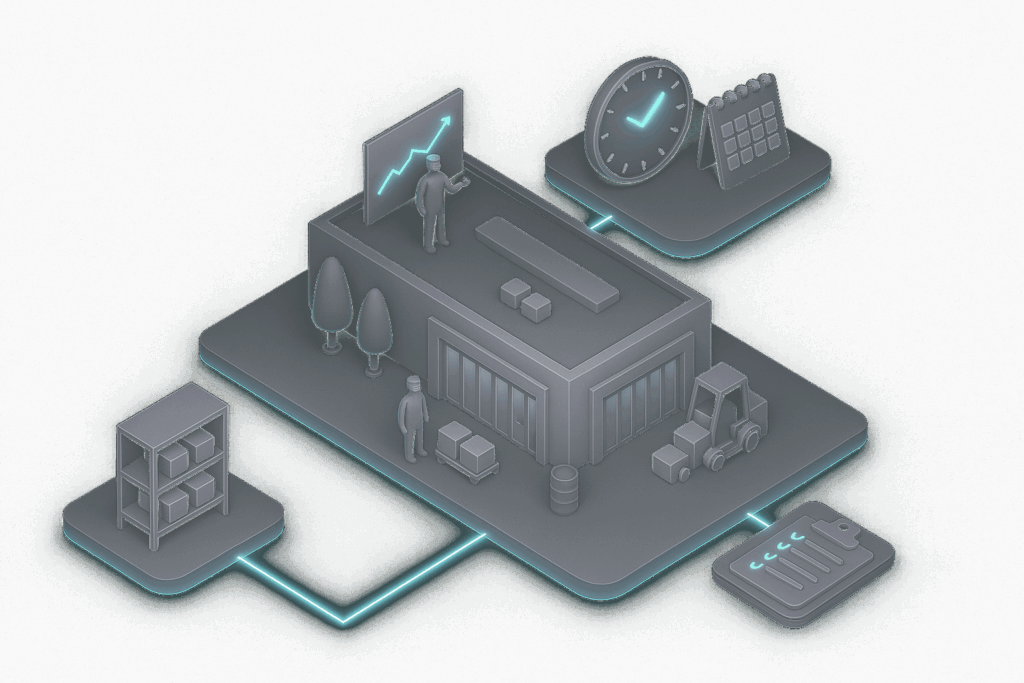 Supplychain drawing grey